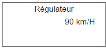 i) Vitesse de consigne du régulateur-limiteur de vitesse.