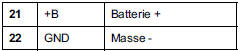 Calculateur Direction Assistée Electrique alimentation