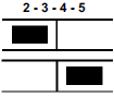 Barregraphes 2, 3, 4 ou 5 droit ou gauche allumé clignotant