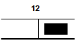 Barregraphe 12 droit allumé clignotantCible d'une des roues