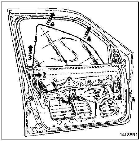 Lève-vitre de porte avant