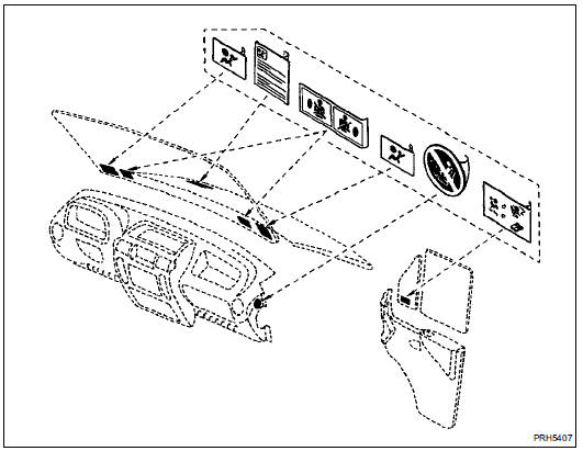 Un véhicule équipé d'un coussin airbag conducteur sera identifié par un