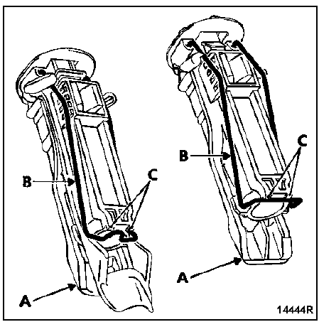 Lors de la repose des guides de repose-tête, s’assurer