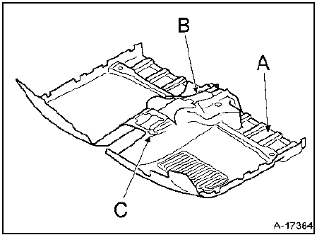 En cas de remplacement du tapis de sol avant,