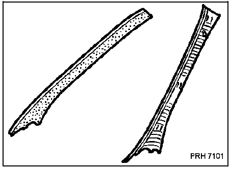 Garniture de montant de pare-brise