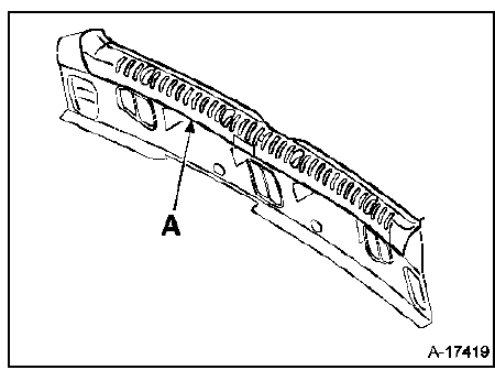 Elément de finition de la garniture de coffre