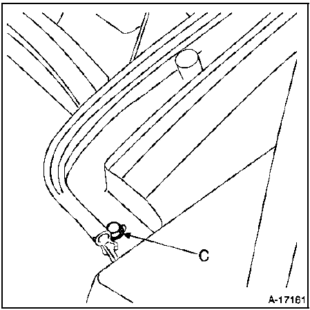 Garnissage de l'extremite arriere